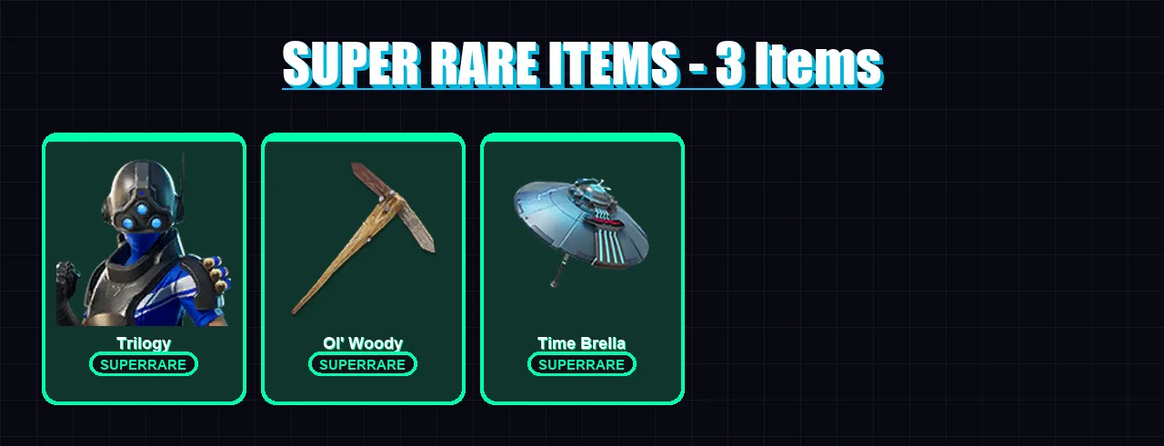 [PC/XBOX] | Trilogy | Mandalorian | Fade | Ronin | Joltara | 100 skin | 106 pickaxe | 81 emote | 92 glider | Lv1245