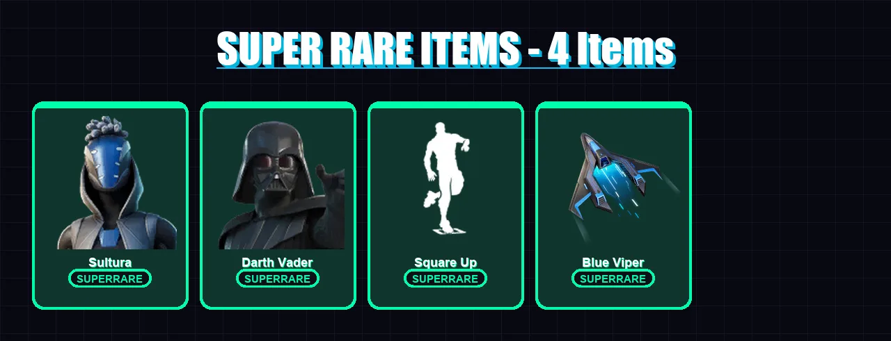 [PC/XBOX/PSN] | Sultura | Darth Vader | Paradigm (Reality-659) | Mizuki | Son Goku | 93 skin | 75 pickaxe | 61 emote | 65 glider | Lv871