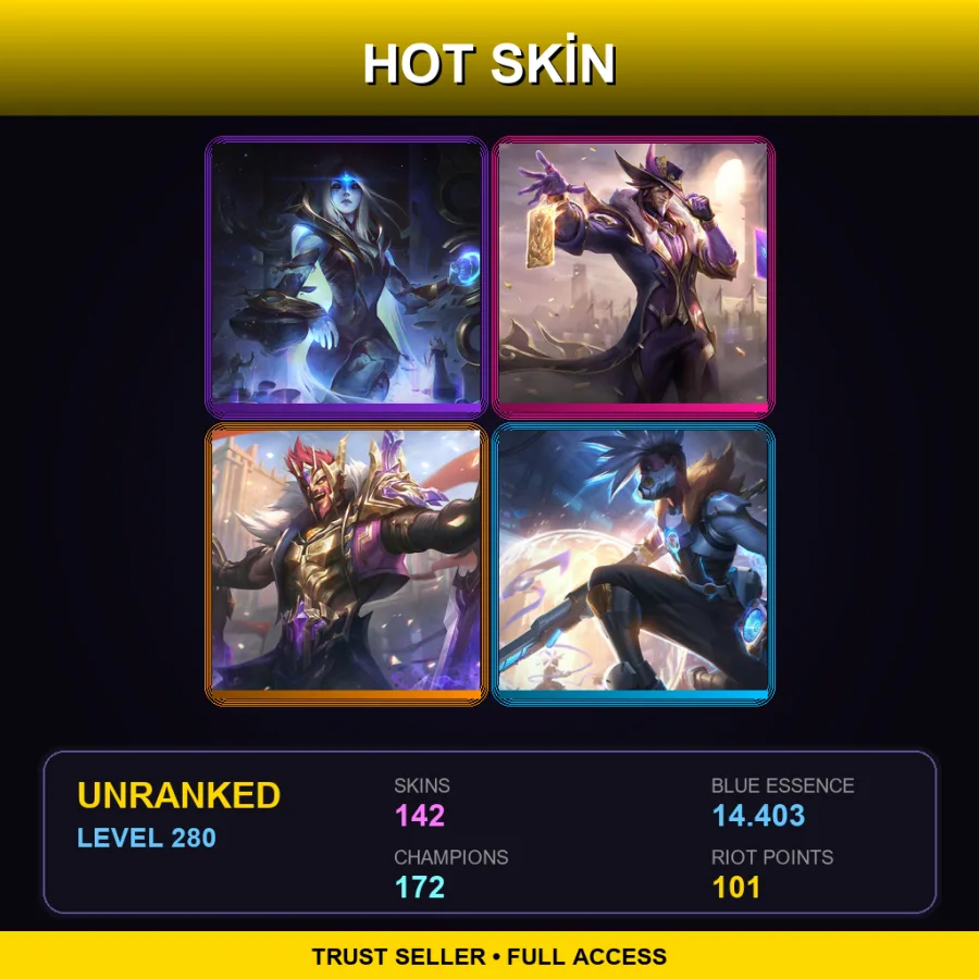 SG | Lv280 | Unranked | 142 Skin | 172 Champ — Withered Rose Zeri