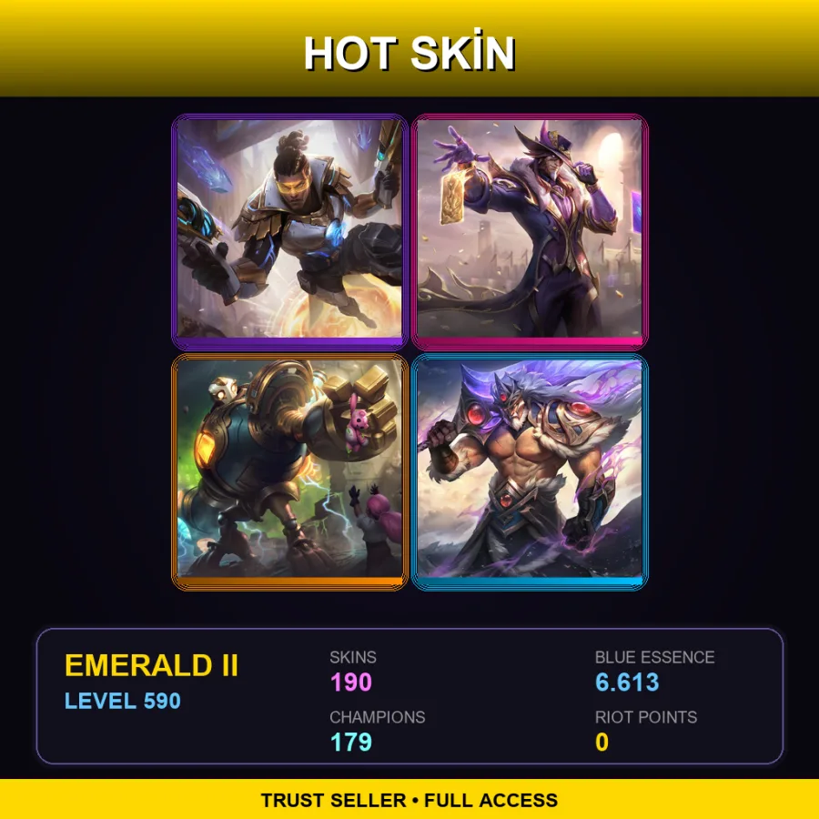 LAS | Lv590 | Emerald II | 190 Skin | 179 Champ