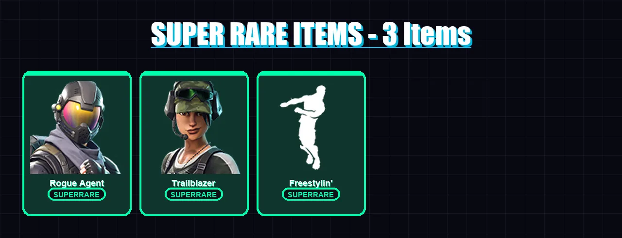 [SWITCH/XBOX/PSN/PC] | Rogue Agent | Trailblazer | Carbide | Drift | Huntress | 9 skin | 6 pickaxe | 5 emote | 4 glider | Lv75