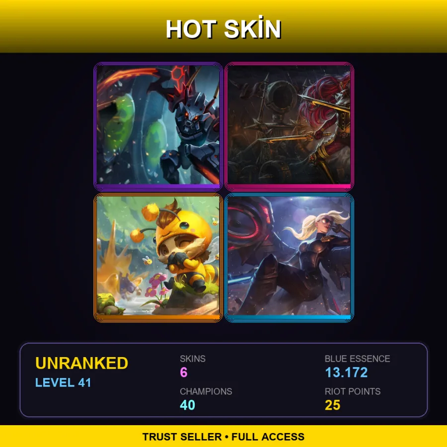 LAN | Lv41 | Unranked | 6 Skin | 40 Champ