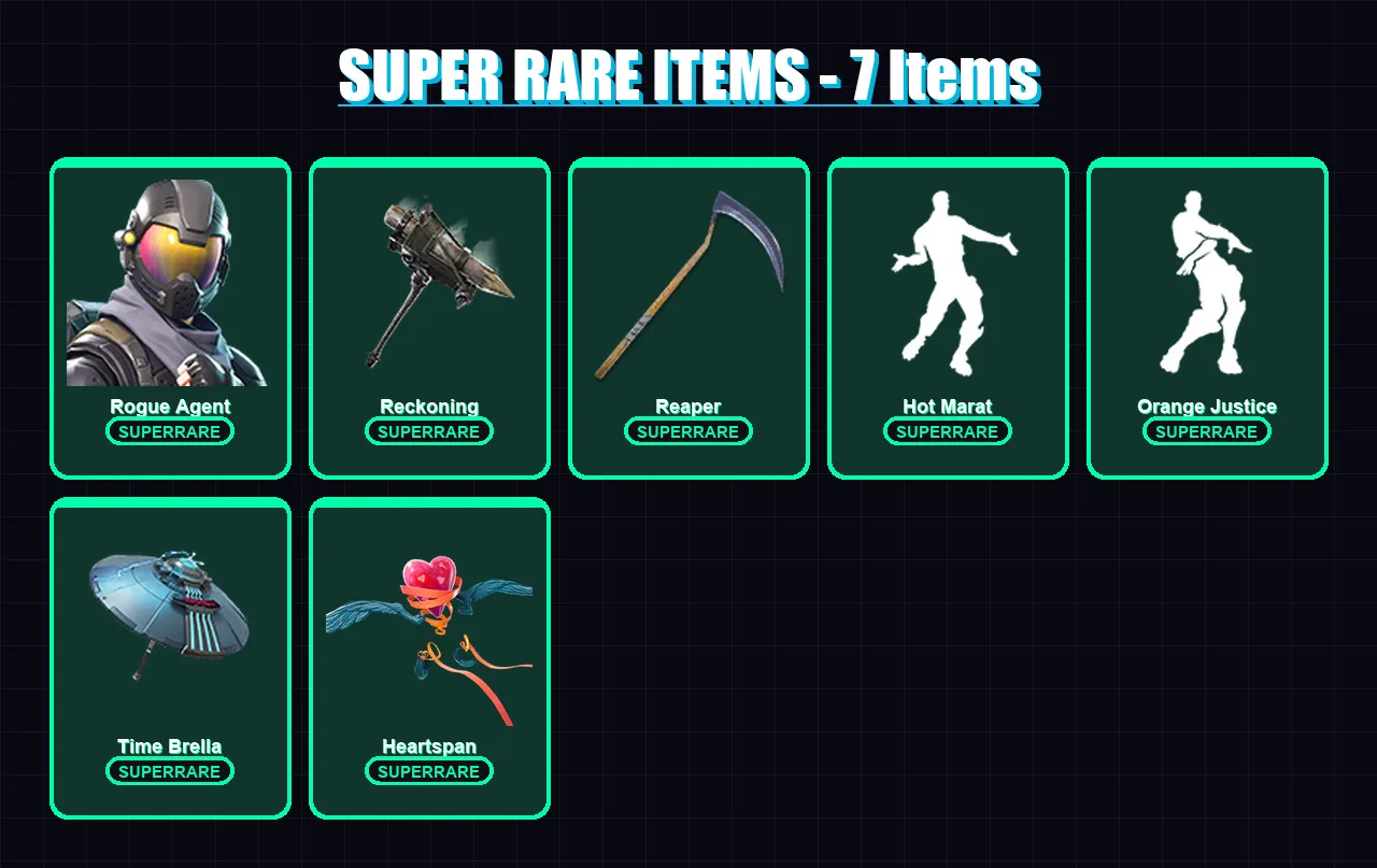 [PC/XBOX/PSN] | Rogue Agent | Frozen Raven | Calamity | Rox | Valeria | 64 skin | 55 pickaxe | 62 emote | 61 glider | Lv1099