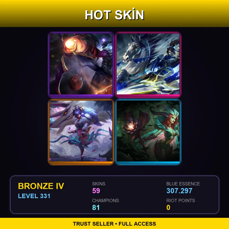 LAS | Lv331 | Bronze IV | 59 Skin | 81 Champ