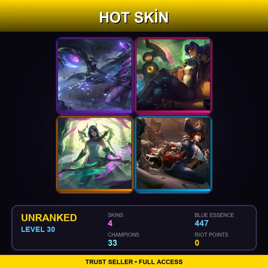 EUNE | Lv30 | Unranked | 4 Skin | 33 Champ — Spirit Blossom Soraka