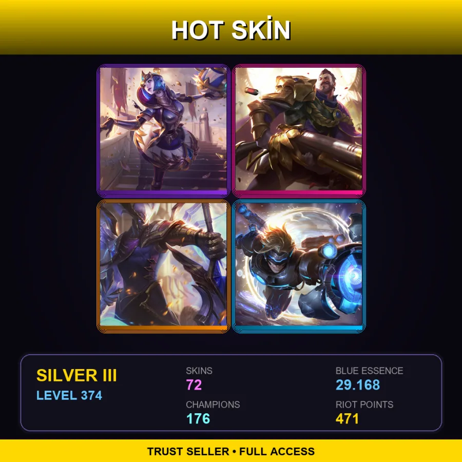 BR | Lv374 | Silver III | 72 Skin | 176 Champ