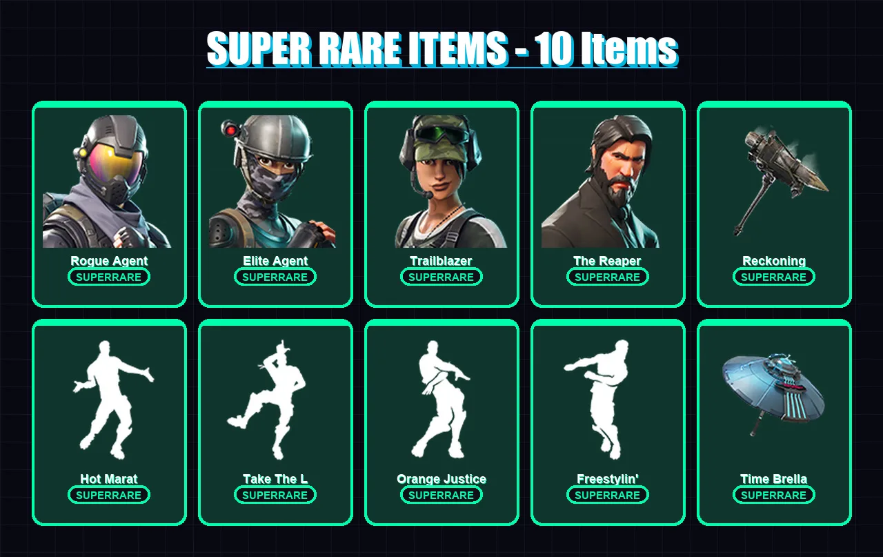 [PC/XBOX/PSN] | Rogue Agent | Elite Agent | Trailblazer | The Reaper | Omega | 63 skin | 47 pickaxe | 61 emote | 61 glider | Lv731 — Fortnite account