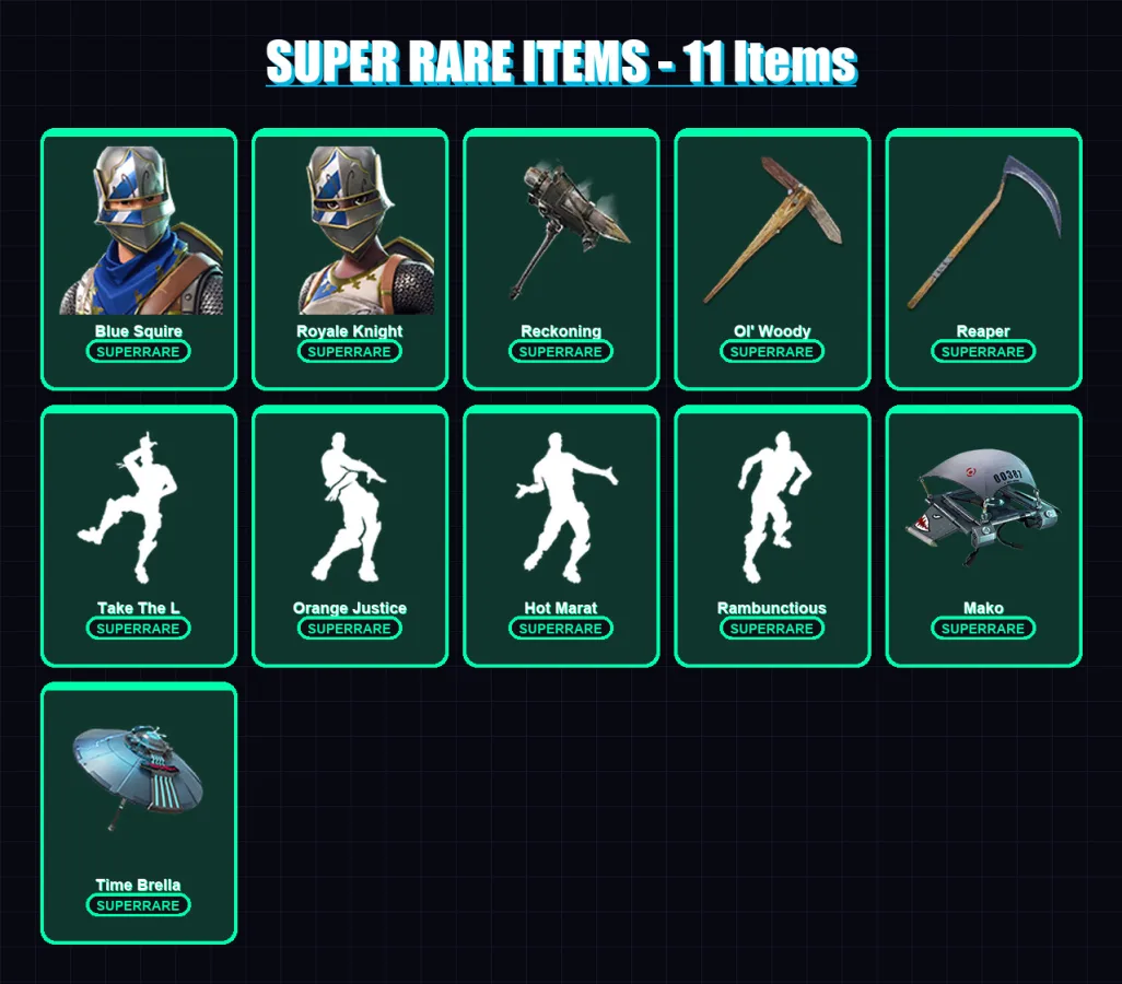 [PC/XBOX/PSN] | Blue Squire | Royale Knight | Zenith | Valeria | Omegarok | 141 skin | 142 pickaxe | 154 emote | 121 glider | Lv1759 — Fortnite account
