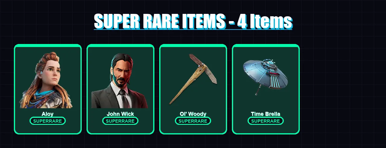 [PC/XBOX/PSN] | Aloy | John Wick | Raz | Midas Rex | Vegeta | 380 skin | 362 pickaxe | 151 emote | 146 glider | Lv1363