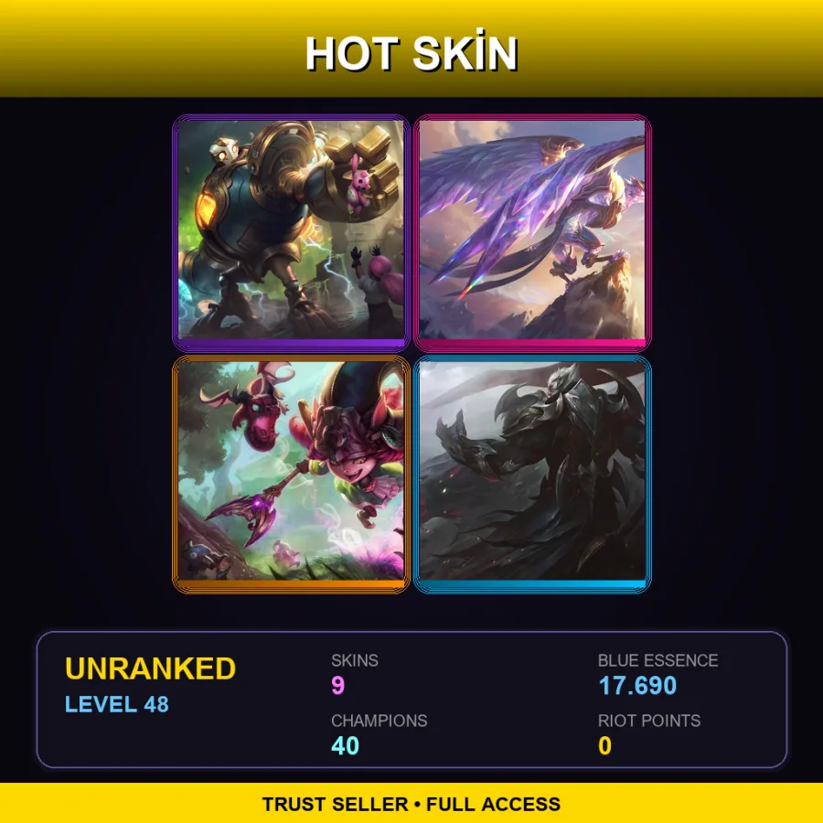LAN | Lv48 | Unranked | 9 Skin | 40 Champ — Victorious Blitzcrank