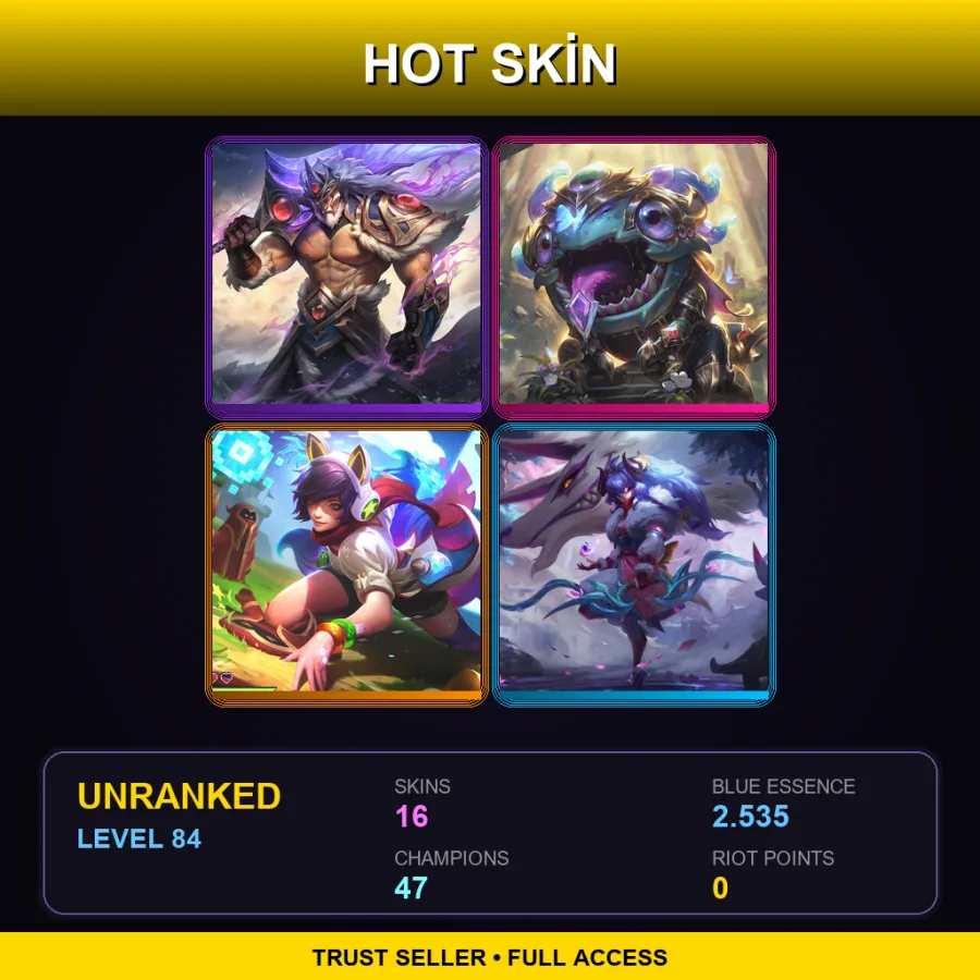 LAS | Lv84 | Unranked | 16 Skin | 47 Champ — Spirit Blossom Kindred