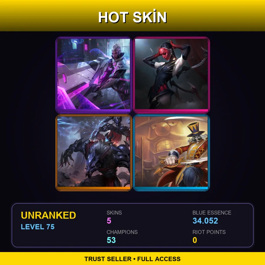 LAS | Lv75 | Unranked | 5 Skin | 53 Champ — Nutcracko