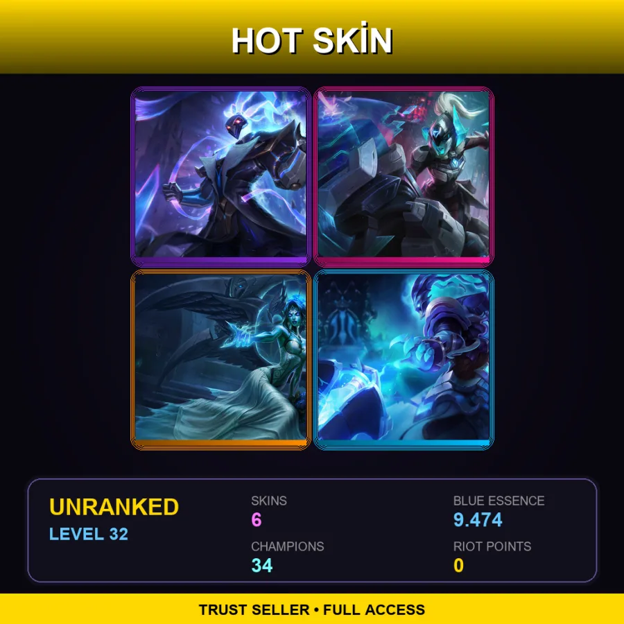 LAN | Lv32 | Unranked | 6 Skin | 34 Champ — Pulsefire Thresh