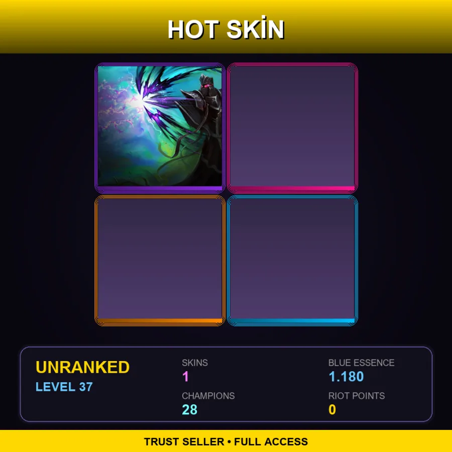 EUNE | Lv37 | Unranked | 1 Skin | 28 Champ