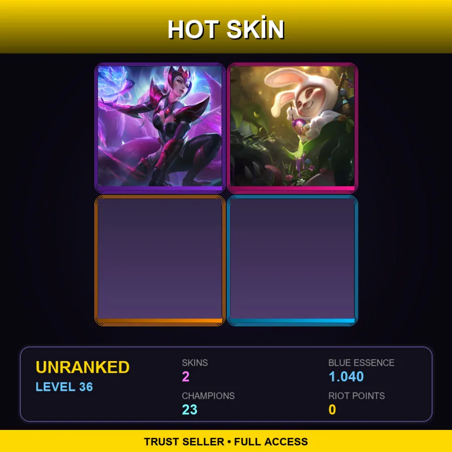 EUW | Lv36 | Unranked | 2 Skin | 23 Champ
