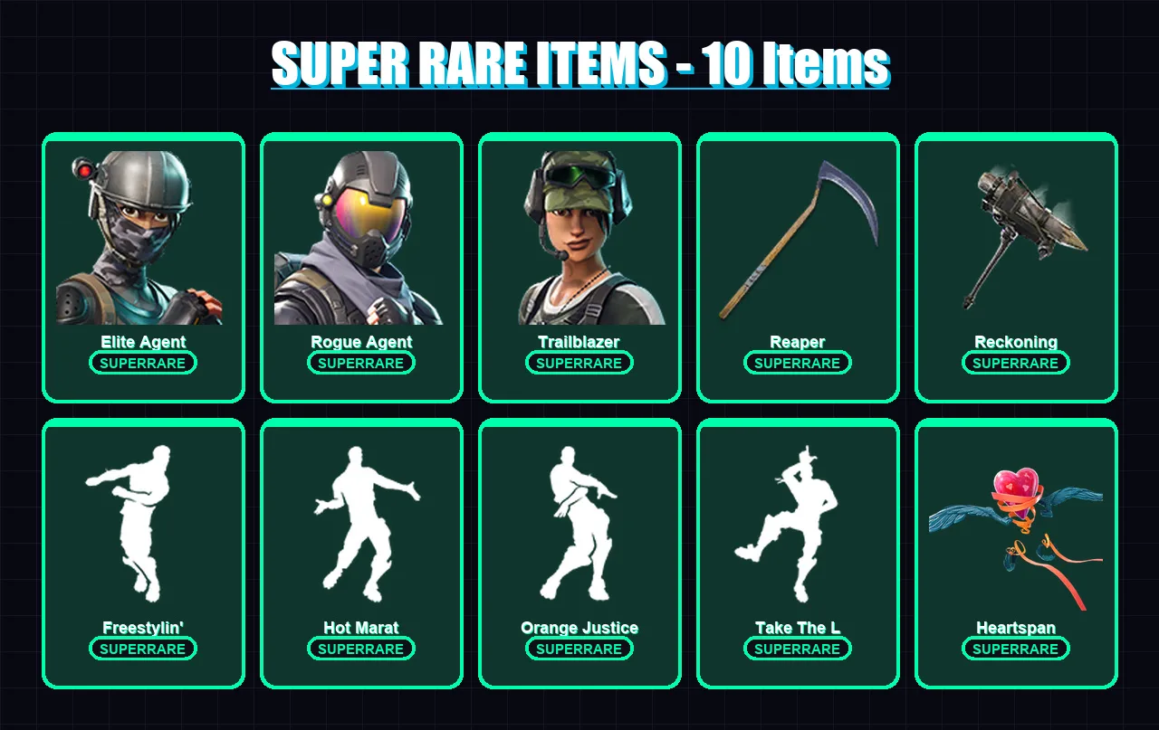 [PC/PSN] | Elite Agent | Rogue Agent | Trailblazer | Lynx | Omega | 62 skin | 46 pickaxe | 47 emote | 36 glider | Lv442