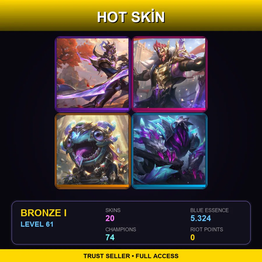 LAS | Lv61 | Bronze I | 20 Skin | 74 Champ