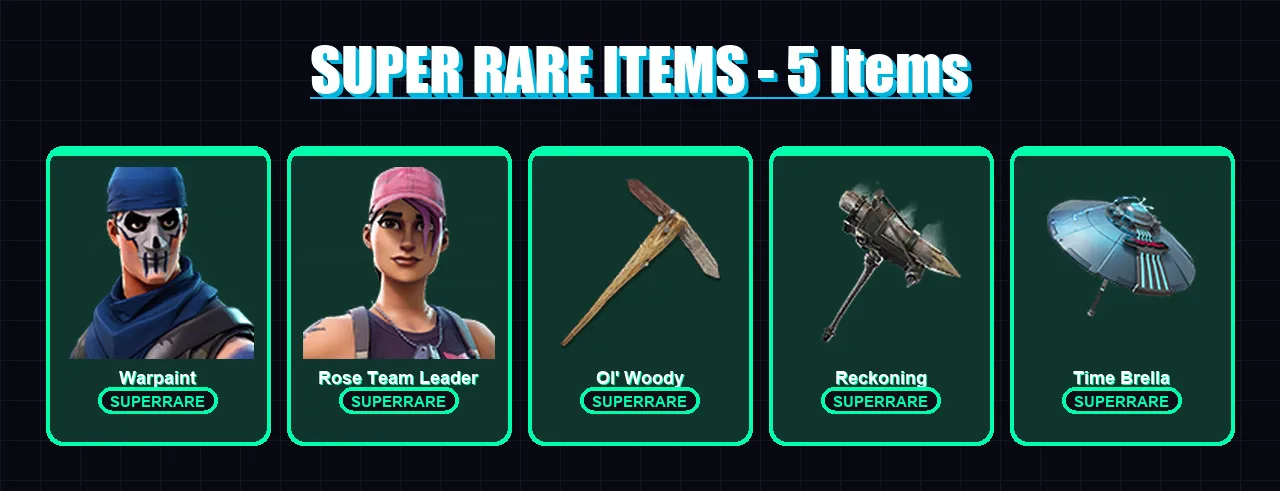 [PC/XBOX/PSN] | Warpaint | Rose Team Leader | Drift | Son Goku | Catalyst | 47 skin | 55 pickaxe | 53 emote | 52 glider | Lv588