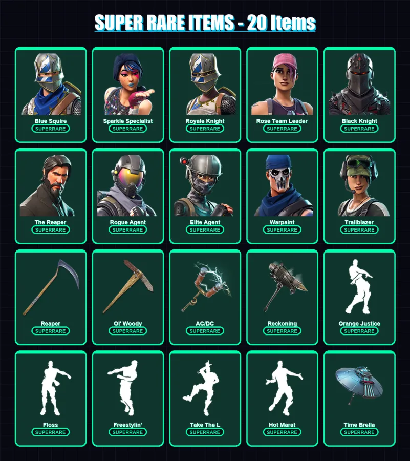 [PC/PSN] | Blue Squire | Sparkle Specialist | Royale Knight | Rose Team Leader | Black Knight | 84 skin | 70 pickaxe | 75 emote | 70 glider | Lv693
