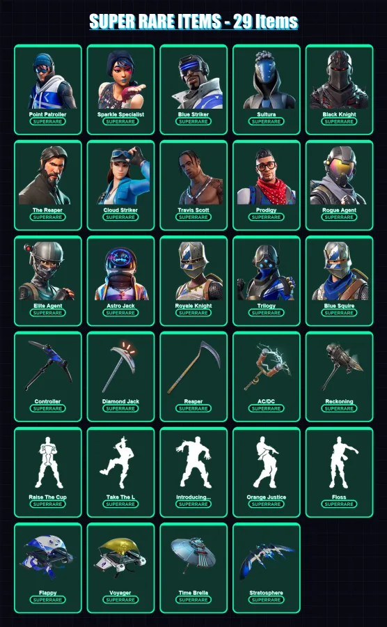 [PS4/PS5/XBOX/PC] | Point Patroller | Sparkle Specialist | Blue Striker | 159 skin | Lv1780
