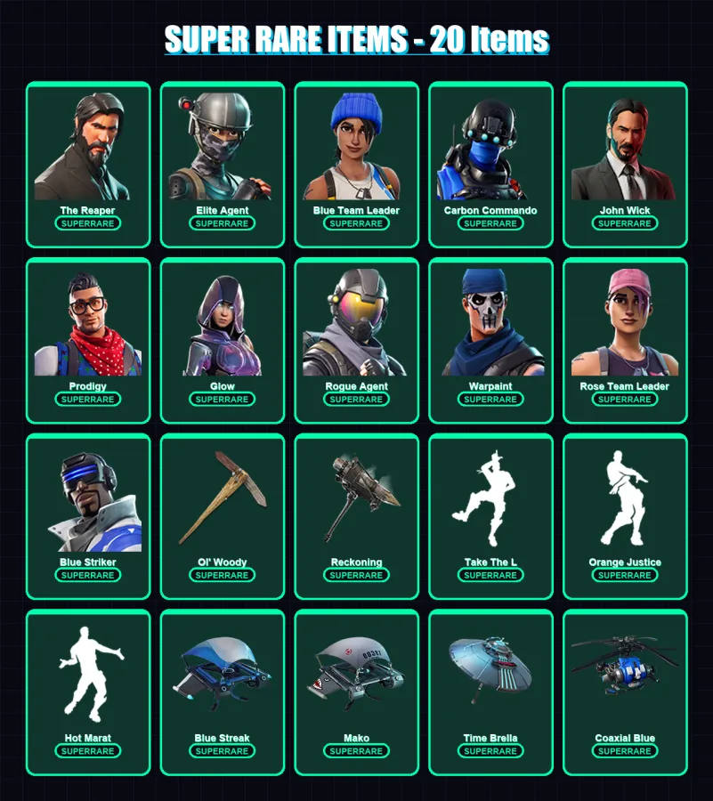 [PS4/PS5/XBOX/PC] | The Reaper | Elite Agent | Blue Team Leader | 113 skin | Lv1152