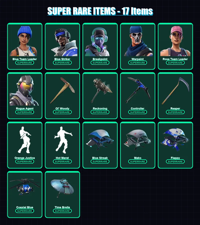 [PS4/PS5/XBOX/PC] | Blue Team Leader | Blue Striker | Breakpoint | 98 skin | Lv1453