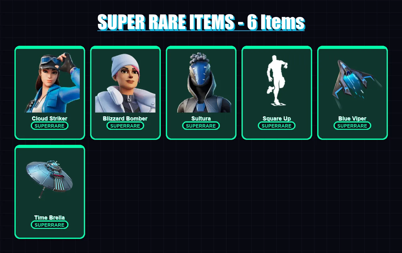 [PC/XBOX/PSN] | Cloud Striker | Blizzard Bomber | Sultura | Peter Griffin | Mizuki | 102 skin | 110 pickaxe | 106 emote | 92 glider | Lv1908