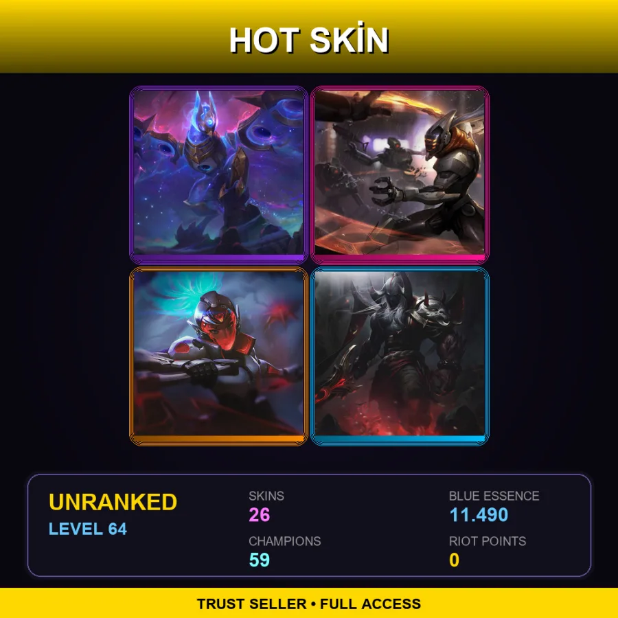 EUNE | Lv64 | Unranked | 26 Skin | 59 Champ — Armor Of The Fifth Age Taric