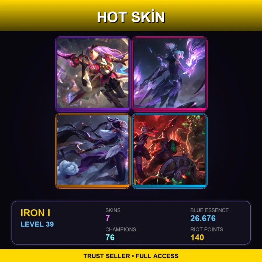 JP | Lv39 | Iron I | 7 Skin | 76 Champ