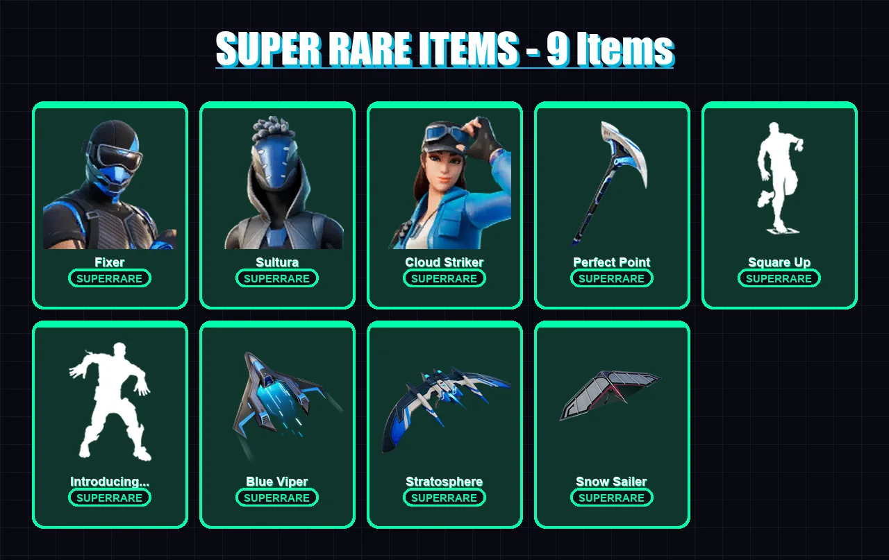 [PS4/PS5/XBOX/PC] | Fixer | Sultura | Cloud Striker | Gear Specialist Maya | Joey | 38 skin | 46 pickaxe | 46 emote | 38 glider | Lv403