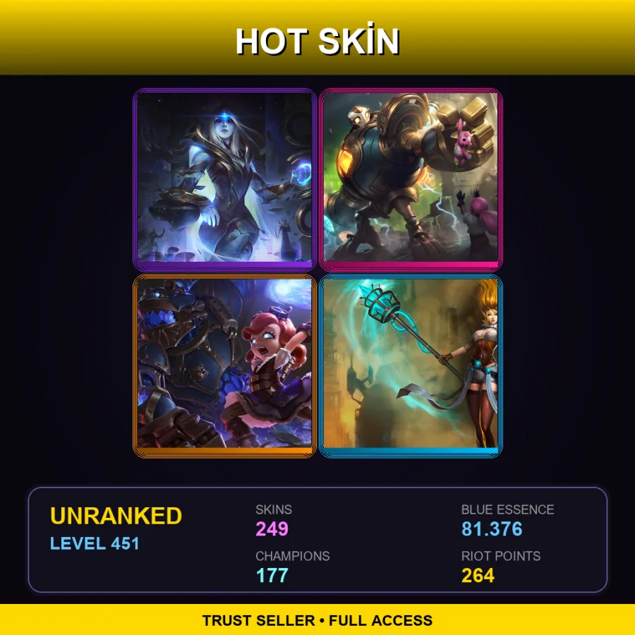 LAS | Lv451 | Unranked | 249 Skin | 177 Champ — Shiba Yuumi