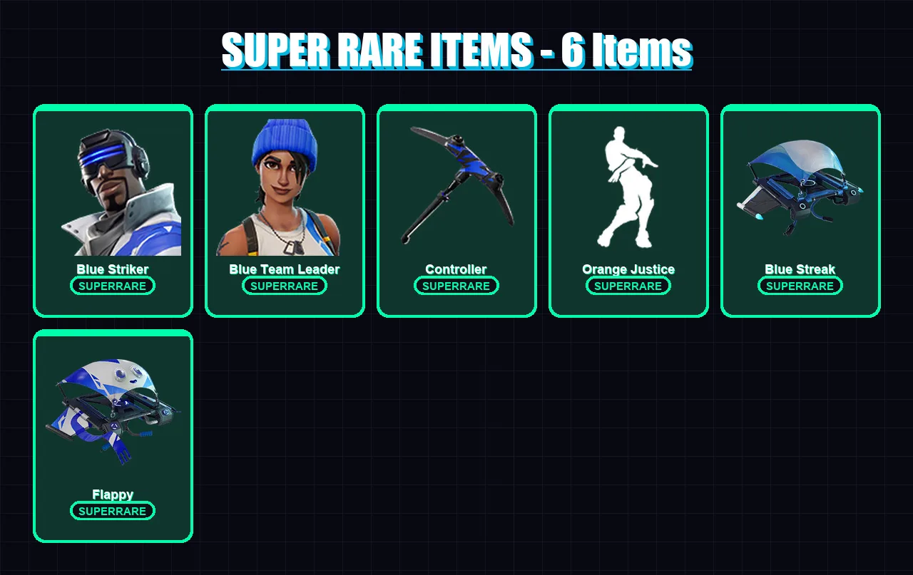 [PS4/PS5/XBOX/PC] | Blue Striker | Blue Team Leader | Ravage | Ragnarok | Drift | 13 skin | 13 pickaxe | 23 emote | 16 glider | Lv288
