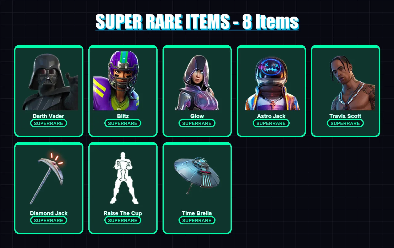 [PC/XBOX/PSN] | Darth Vader | Blitz | Glow | Astro Jack | Travis Scott | 571 skin | 610 pickaxe | 739 emote | 352 glider | Lv6922
