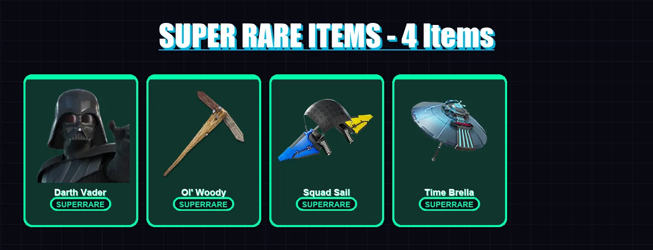 [PC/PSN] | Darth Vader | Raz | Kado Thorne | The Imagined | Nezumi | 180 skin | 211 pickaxe | 151 emote | 168 glider | Lv2230