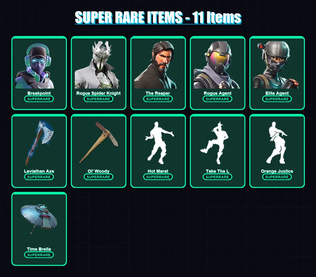 [SWITCH/XBOX/PSN/PC] | Breakpoint | Rogue Spider Knight | The Reaper | 129 skin | Lv2264