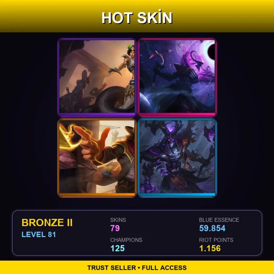 NA | Lv81 | Bronze II | 79 Skin | 125 Champ