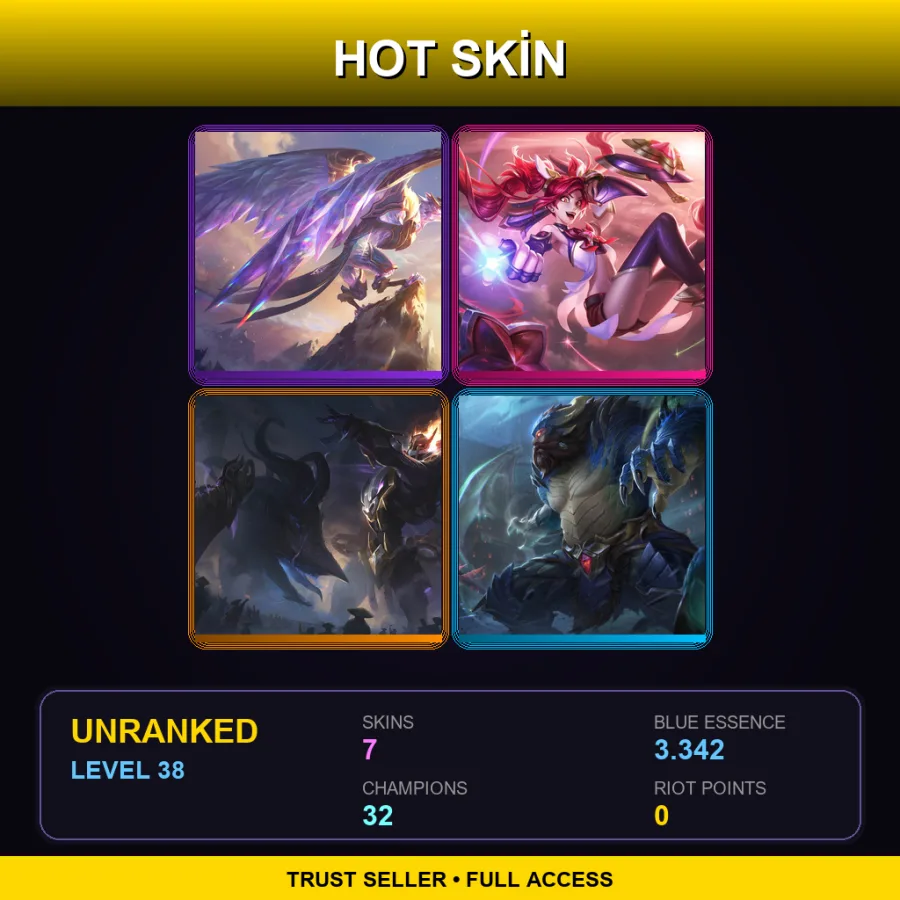 LAS | Lv38 | Unranked | 7 Skin | 32 Champ