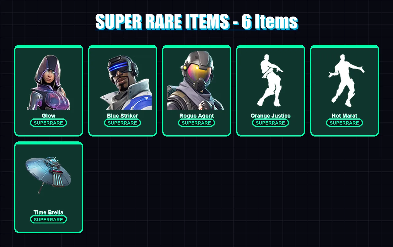 [PC/XBOX/PSN] | Glow | Blue Striker | Rogue Agent | Blackheart | Optimus Prime | 47 skin | 56 pickaxe | 75 emote | 71 glider | Lv1303 — Fortnite account