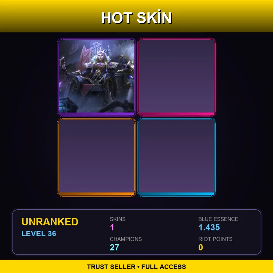 JP | Lv36 | Unranked | 1 Skin | 27 Champ