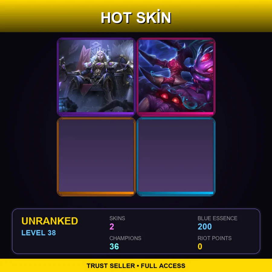 EUW | Lv38 | Unranked | 2 Skin | 36 Champ — Void Fizz