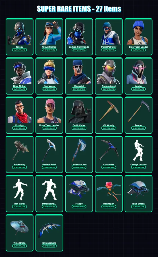 [PC/XBOX/PSN] | Trilogy | Cloud Striker | Carbon Commando | 247 skin | Lv3029