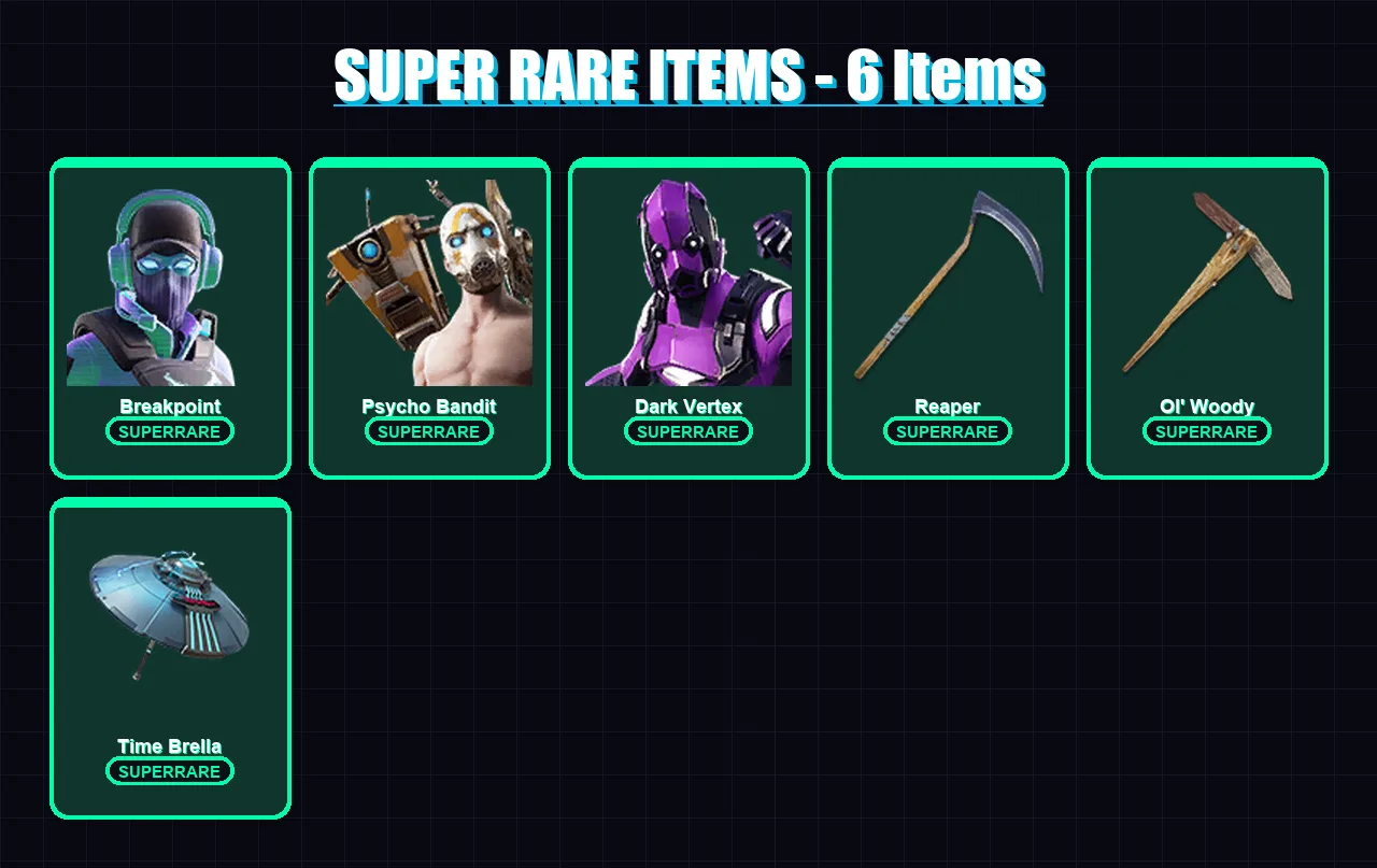 [PS4/PS5/XBOX/PC] | Breakpoint | Psycho Bandit | Dark Vertex | Sorana | Fade | 341 skin | 336 pickaxe | 274 emote | 241 glider | Lv4452