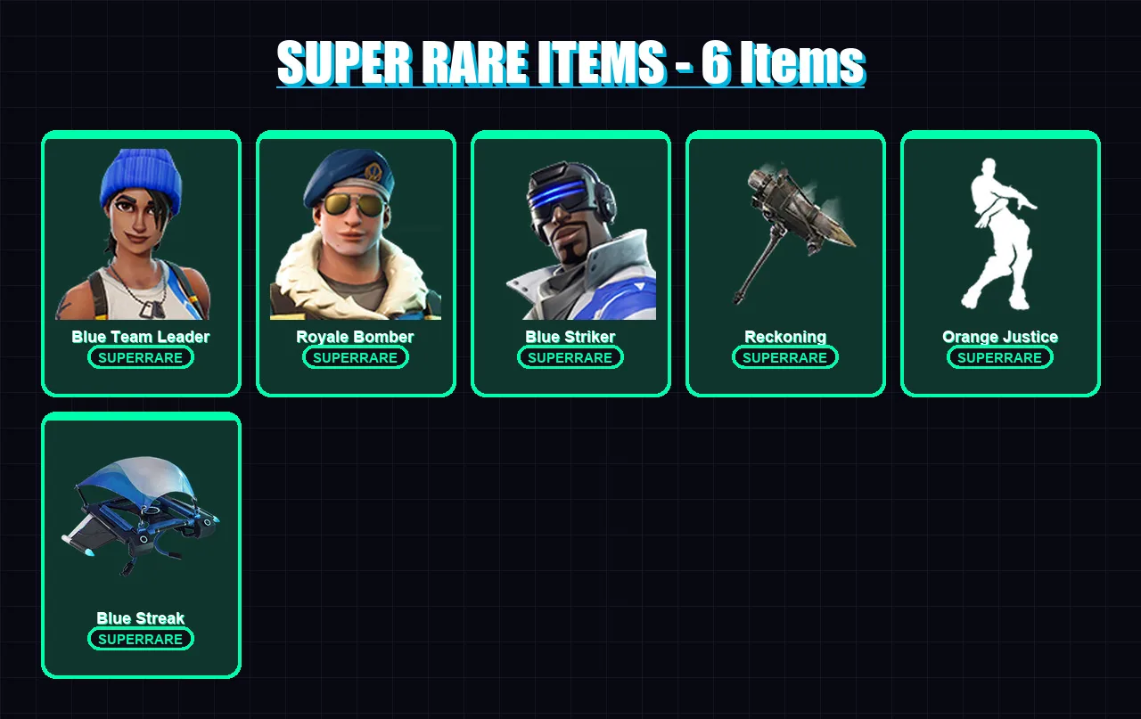 [PS4/PS5/XBOX/PC] | Blue Team Leader | Royale Bomber | Blue Striker | 34 skin | Lv716 — Game account