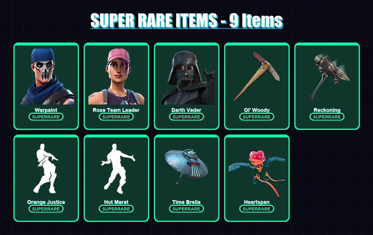 [PS4/PS5/XBOX/PC] | Warpaint | Rose Team Leader | Darth Vader | 271 skin | Lv4562 — Fortnite account