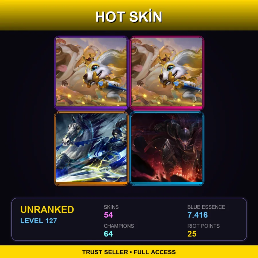 LAS | Lv127 | Unranked | 54 Skin | 64 Champ — Bladecraft Orianna