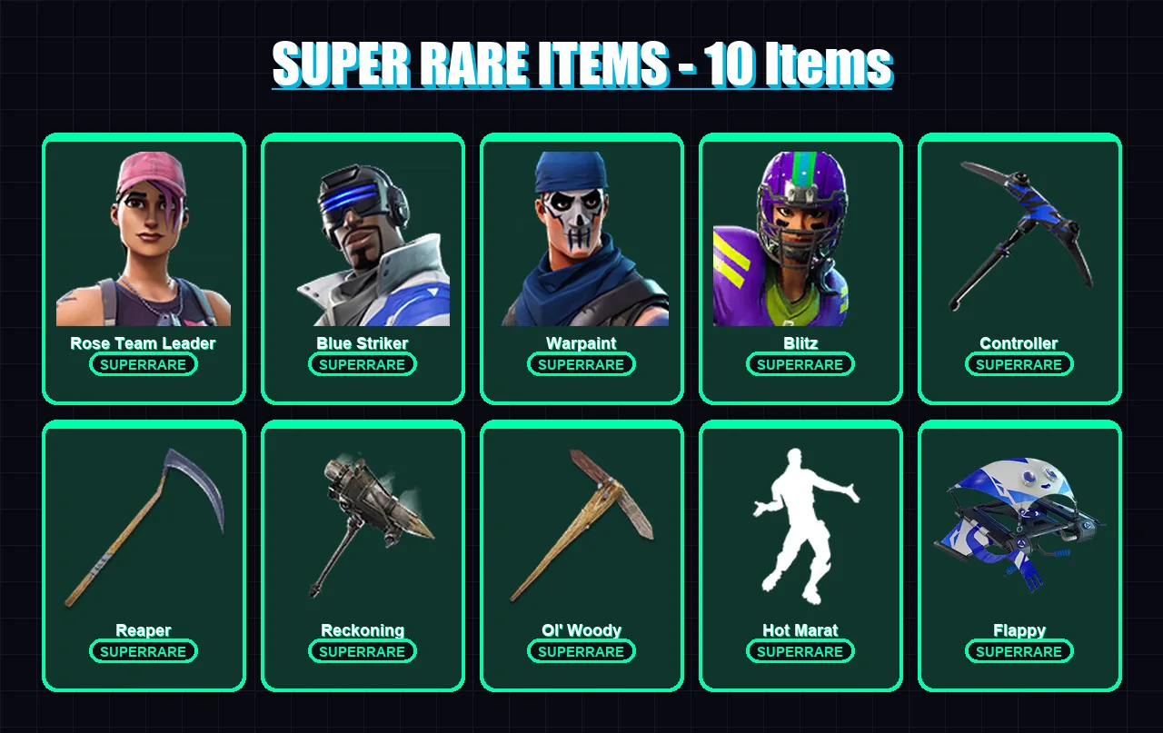 [PC/XBOX/PSN] | Rose Team Leader | Blue Striker | Warpaint | Blitz | Sentinel | 80 skin | 52 pickaxe | 57 emote | 45 glider | Lv481