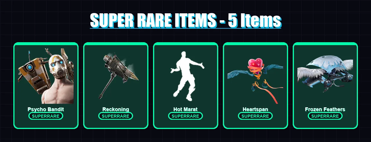 [PC] | Psycho Bandit | Blackheart | Lynx | A.I.M. | Fusion | 68 skin | 105 pickaxe | 82 emote | 95 glider | Lv1188 — Fortnite account