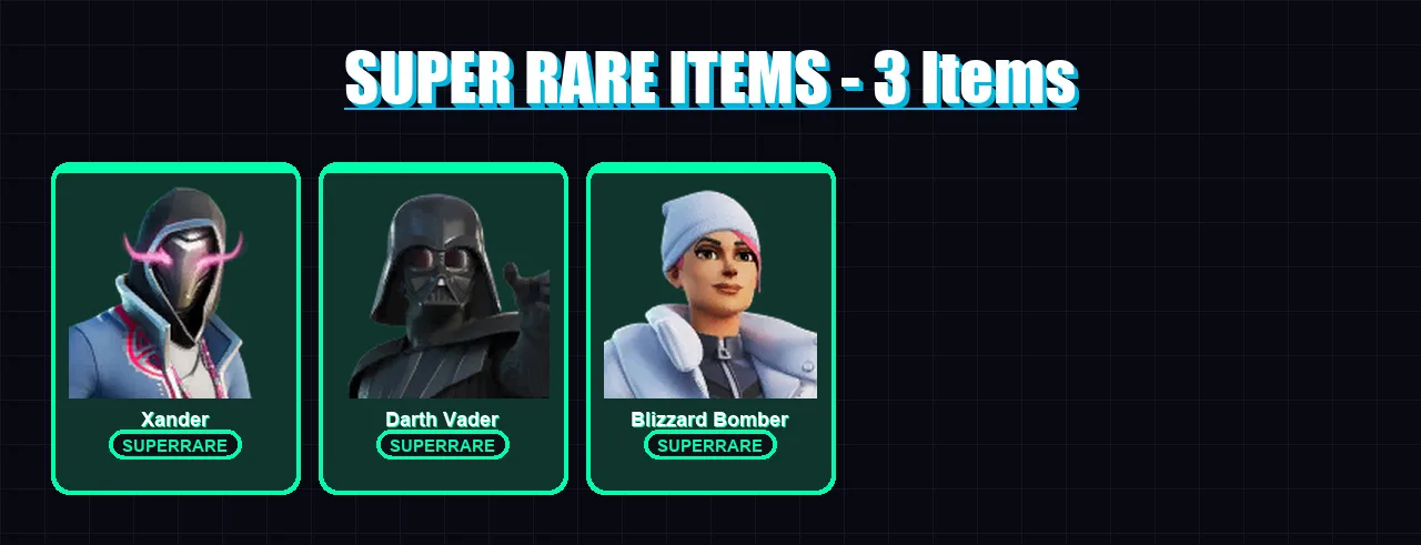[PC/XBOX/PSN] | Xander | Darth Vader | Blizzard Bomber | Paradigm (Reality-659) | Driftwalker | 97 skin | 90 pickaxe | 41 emote | 42 glider | Lv596