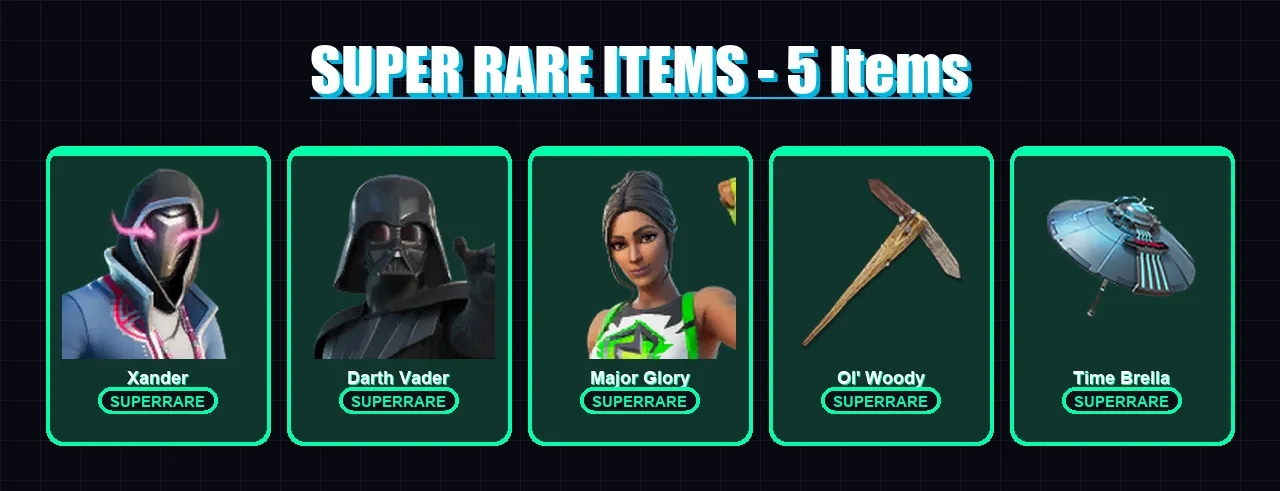 [PC/XBOX/PSN] | Xander | Darth Vader | Major Glory | Omegarok | Paradigm (Reality-659) | 119 skin | 147 pickaxe | 109 emote | 112 glider | Lv1738 — Fortnite account