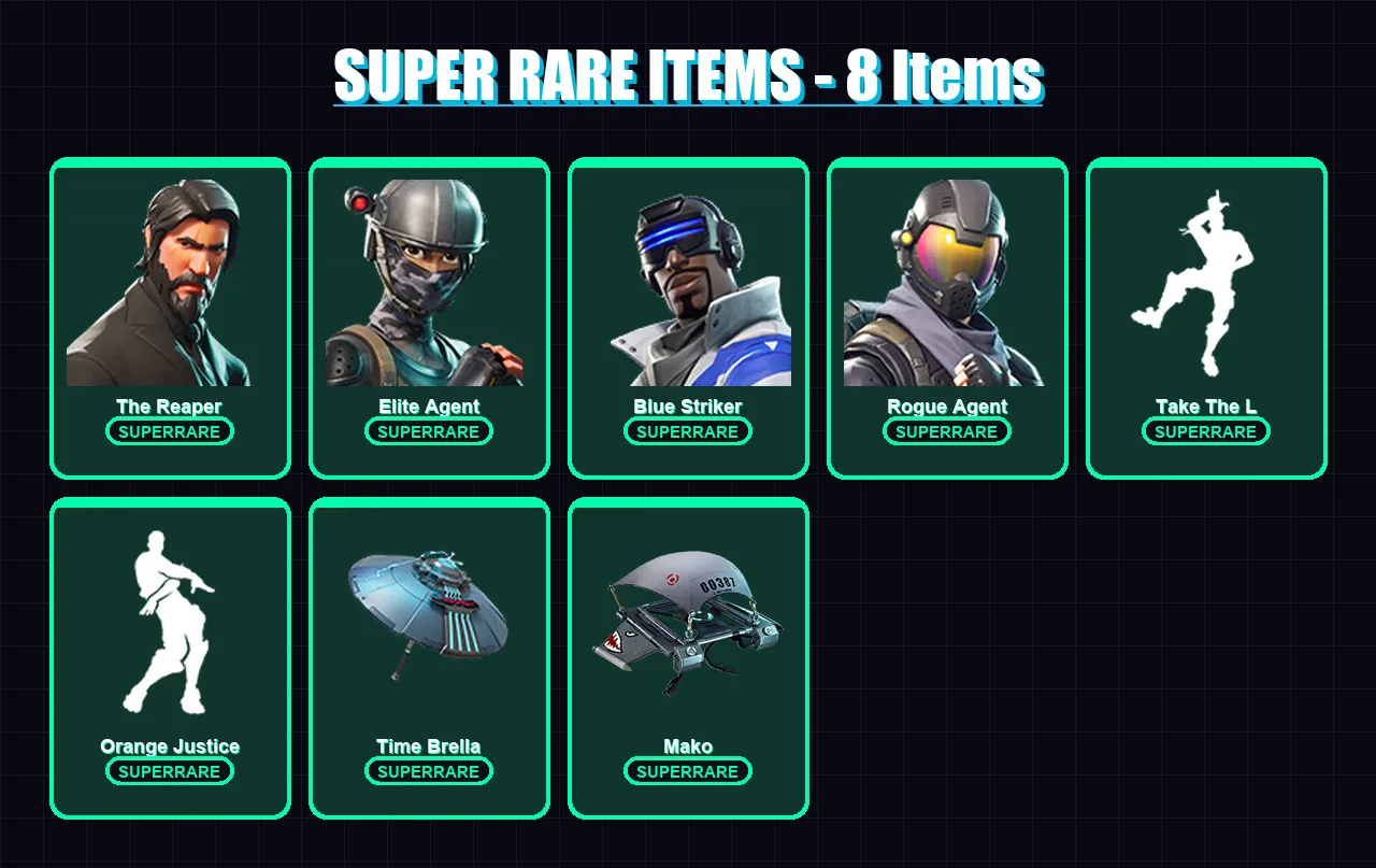 [PS4/PS5/XBOX/PC] | The Reaper | Elite Agent | Blue Striker | Rogue Agent | Dark Voyager | 18 skin | 12 pickaxe | 28 emote | 22 glider | Lv342 — Fortnite account